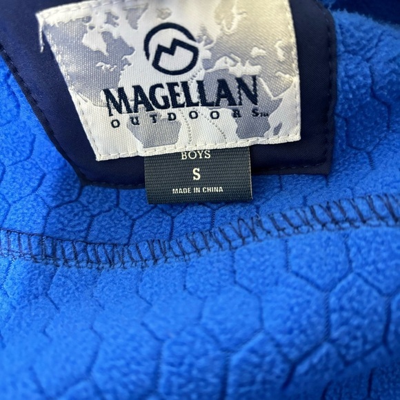 Magellan Boys Jacket Small Blue Windbreaker Soft Shell Full Zip - Picture 4 of 8